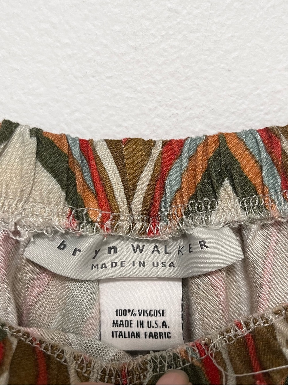 Bryn Walker Osca Mod Geo Woven Wide Leg Pants Size Small Retro Boho - Picture 2 of 9